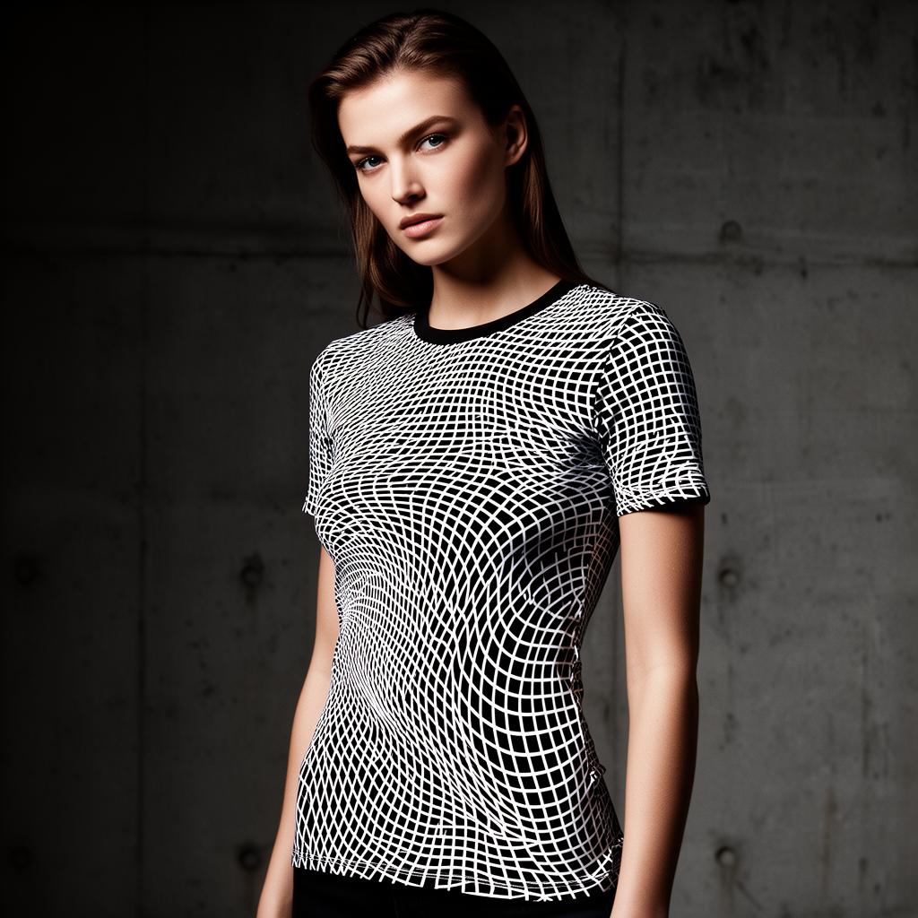 MOIRÉ / Fitted Tee